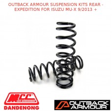 OUTBACK ARMOUR SUSPENSION KITS REAR - EXPEDITION FOR FITS ISUZU MU-X 9/2013 +